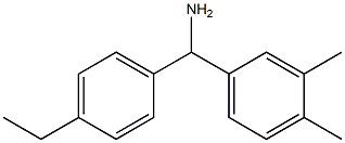 (3,4-dimethylphenyl)(4-ethylphenyl)methanamine Structure