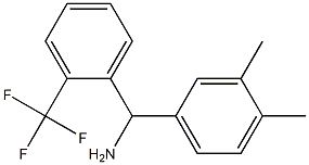 (3,4-dimethylphenyl)[2-(trifluoromethyl)phenyl]methanamine Structure