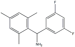 (3,5-difluorophenyl)(2,4,6-trimethylphenyl)methanamine 구조식 이미지