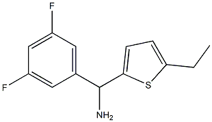 (3,5-difluorophenyl)(5-ethylthiophen-2-yl)methanamine Structure