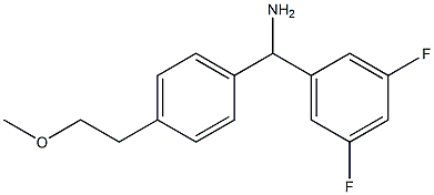 (3,5-difluorophenyl)[4-(2-methoxyethyl)phenyl]methanamine Structure