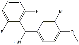 (3-bromo-4-methoxyphenyl)(2,6-difluorophenyl)methanamine 구조식 이미지