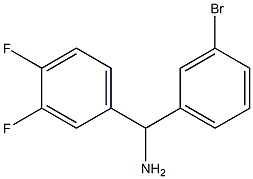 (3-bromophenyl)(3,4-difluorophenyl)methanamine 구조식 이미지