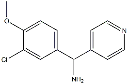 (3-chloro-4-methoxyphenyl)(pyridin-4-yl)methanamine 구조식 이미지