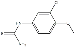 (3-chloro-4-methoxyphenyl)thiourea Structure