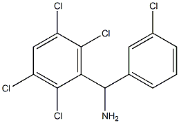 (3-chlorophenyl)(2,3,5,6-tetrachlorophenyl)methanamine 구조식 이미지