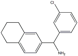 (3-chlorophenyl)(5,6,7,8-tetrahydronaphthalen-2-yl)methanamine Structure