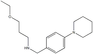 (3-ethoxypropyl)({[4-(piperidin-1-yl)phenyl]methyl})amine 구조식 이미지