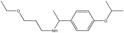 (3-ethoxypropyl)({1-[4-(propan-2-yloxy)phenyl]ethyl})amine Structure