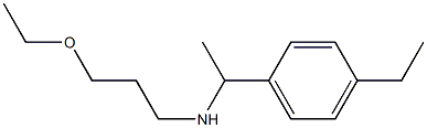 (3-ethoxypropyl)[1-(4-ethylphenyl)ethyl]amine Structure