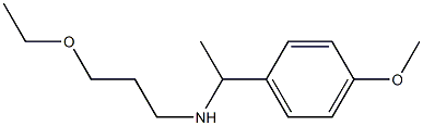 (3-ethoxypropyl)[1-(4-methoxyphenyl)ethyl]amine 구조식 이미지