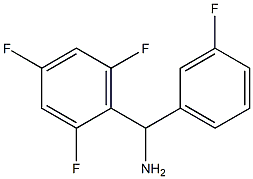 (3-fluorophenyl)(2,4,6-trifluorophenyl)methanamine Structure