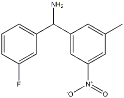(3-fluorophenyl)(3-methyl-5-nitrophenyl)methanamine Structure