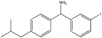(3-iodophenyl)[4-(2-methylpropyl)phenyl]methanamine Structure