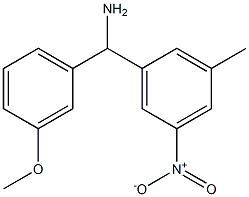 (3-methoxyphenyl)(3-methyl-5-nitrophenyl)methanamine 구조식 이미지