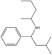 (3-methyl-1-phenylbutyl)(pentan-2-yl)amine Structure