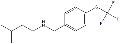 (3-methylbutyl)({4-[(trifluoromethyl)sulfanyl]phenyl}methyl)amine 구조식 이미지