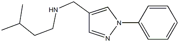 (3-methylbutyl)[(1-phenyl-1H-pyrazol-4-yl)methyl]amine Structure