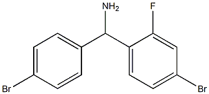 (4-bromo-2-fluorophenyl)(4-bromophenyl)methanamine 구조식 이미지