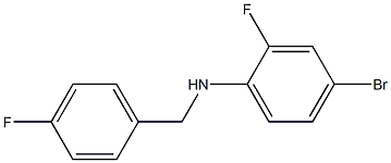 (4-bromo-2-fluorophenyl)(4-fluorophenyl)methylamine Structure