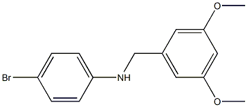 (4-bromophenyl)(3,5-dimethoxyphenyl)methylamine Structure