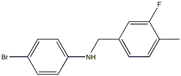 (4-bromophenyl)(3-fluoro-4-methylphenyl)methylamine Structure