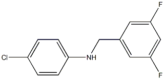 (4-chlorophenyl)(3,5-difluorophenyl)methylamine Structure