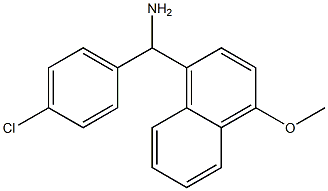 (4-chlorophenyl)(4-methoxynaphthalen-1-yl)methanamine 구조식 이미지