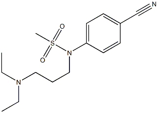 (4-cyanophenyl)-N-[3-(diethylamino)propyl]methanesulfonamide Structure