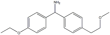 (4-ethoxyphenyl)[4-(2-methoxyethyl)phenyl]methanamine 구조식 이미지