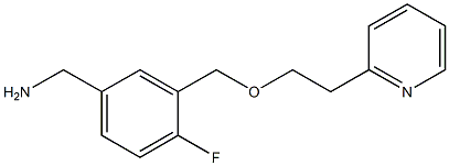 (4-fluoro-3-{[2-(pyridin-2-yl)ethoxy]methyl}phenyl)methanamine 구조식 이미지