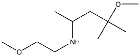 (4-methoxy-4-methylpentan-2-yl)(2-methoxyethyl)amine Structure