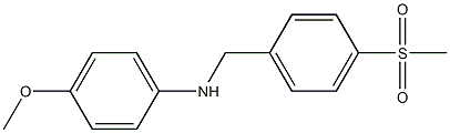 (4-methoxyphenyl)[4-(methylsulfonyl)phenyl]methylamine Structure
