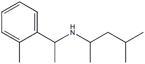 (4-methylpentan-2-yl)[1-(2-methylphenyl)ethyl]amine Structure