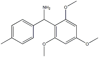 (4-methylphenyl)(2,4,6-trimethoxyphenyl)methanamine Structure