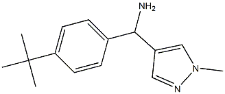 (4-tert-butylphenyl)(1-methyl-1H-pyrazol-4-yl)methanamine Structure