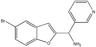 (5-bromo-1-benzofuran-2-yl)(pyridin-3-yl)methanamine 구조식 이미지