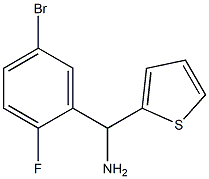 (5-bromo-2-fluorophenyl)(thiophen-2-yl)methanamine 구조식 이미지