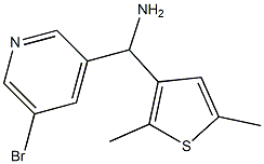 (5-bromopyridin-3-yl)(2,5-dimethylthiophen-3-yl)methanamine 구조식 이미지