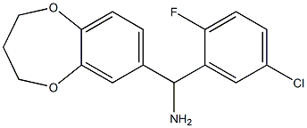 (5-chloro-2-fluorophenyl)(3,4-dihydro-2H-1,5-benzodioxepin-7-yl)methanamine Structure