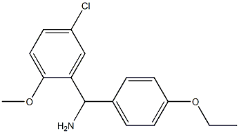 (5-chloro-2-methoxyphenyl)(4-ethoxyphenyl)methanamine 구조식 이미지
