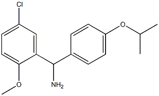 (5-chloro-2-methoxyphenyl)[4-(propan-2-yloxy)phenyl]methanamine Structure