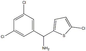 (5-chlorothiophen-2-yl)(3,5-dichlorophenyl)methanamine 구조식 이미지