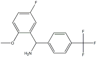 (5-fluoro-2-methoxyphenyl)[4-(trifluoromethyl)phenyl]methanamine Structure