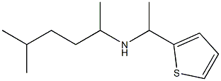 (5-methylhexan-2-yl)[1-(thiophen-2-yl)ethyl]amine Structure