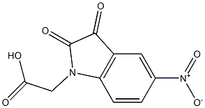 (5-nitro-2,3-dioxo-2,3-dihydro-1H-indol-1-yl)acetic acid 구조식 이미지