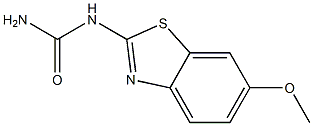 (6-methoxy-1,3-benzothiazol-2-yl)urea 구조식 이미지