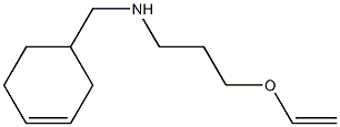 (cyclohex-3-en-1-ylmethyl)[3-(ethenyloxy)propyl]amine Structure