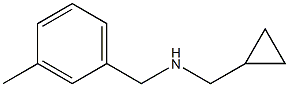 (cyclopropylmethyl)[(3-methylphenyl)methyl]amine Structure