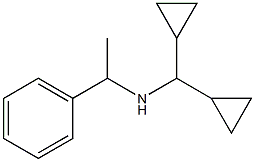 (dicyclopropylmethyl)(1-phenylethyl)amine 구조식 이미지